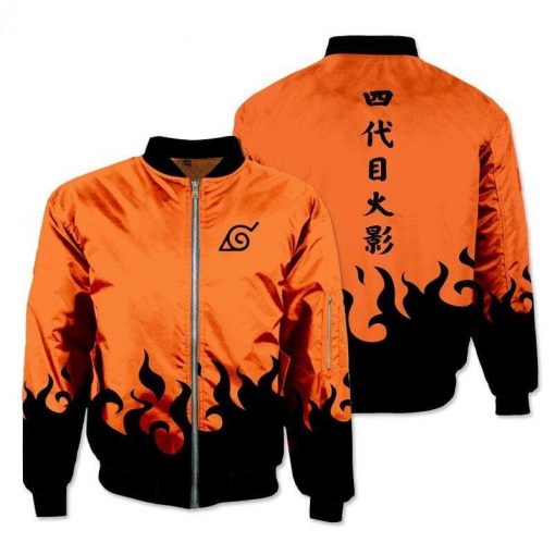 Naruto Bomber Jacket Naruto Hokage Design | Naruto Apparel